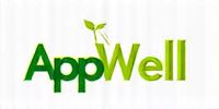 Logo de AppWell, una aplicación de seguimiento de bienestar.
